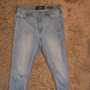 High rise jean leggings